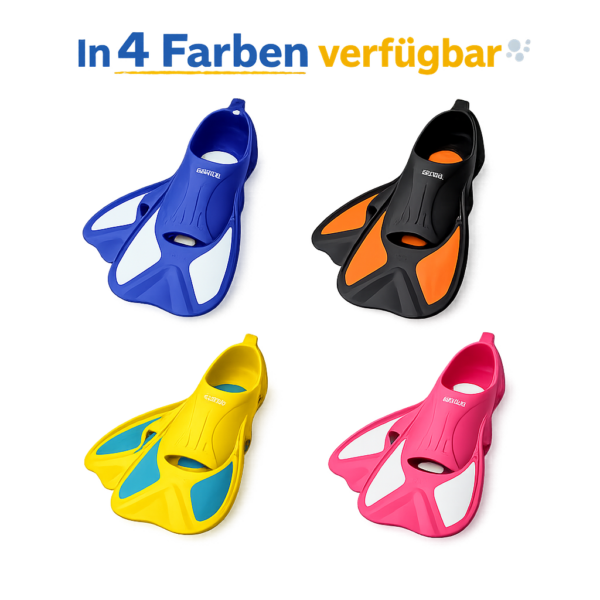 Esfoni Schwimmflossen Kinder in 4 Farben