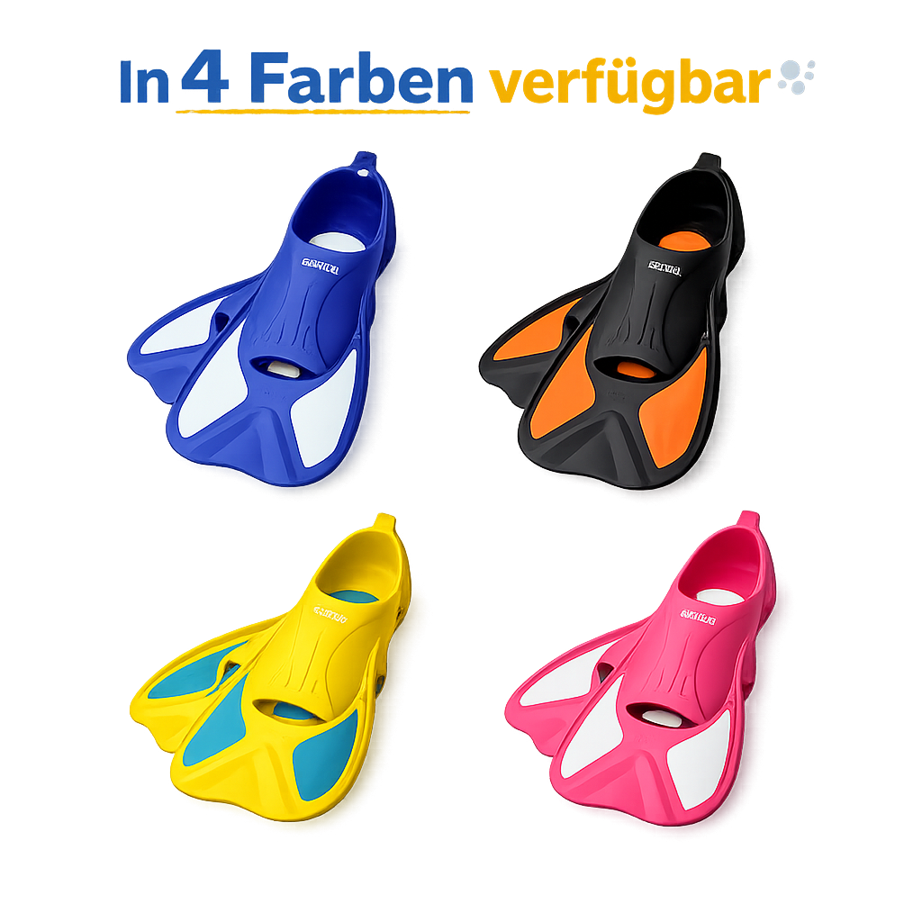 Esfoni Schwimmflossen Kinder in 4 Farben