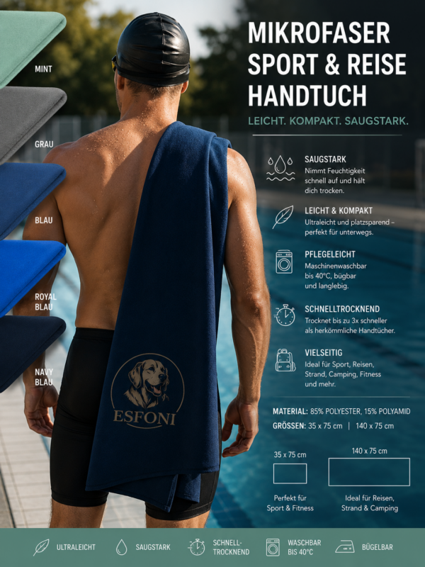 Esfoni QuickDry Sport Towel