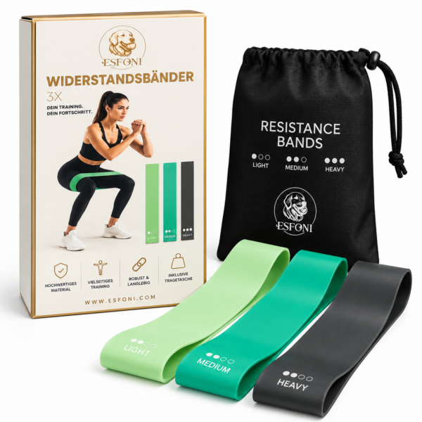 Fitness Resistance Bands – 3er Set